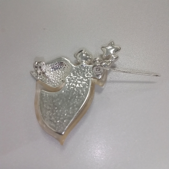 Angel With Star Brooches Pin - Picture 2 of 3